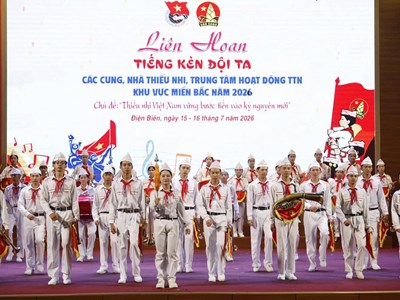 Hơn 1000 thiếu nhi tham gia Liên hoan “Tiếng kèn Đội ta” khu vực phía Bắc