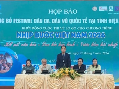 Festival Dân ca, Dân vũ quốc tế 2026 sẽ diễn ra tại Điện Biên