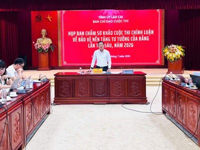Lào Cai: 1.343 tác phẩm tham gia Cuộc thi bảo vệ nền tảng tư tưởng của Đảng