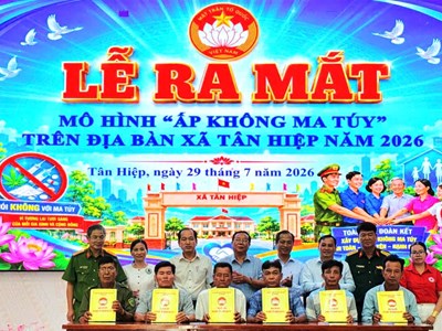 Ra mắt mô hình “Ấp không ma túy” góp phần giữ bình yên cơ sở