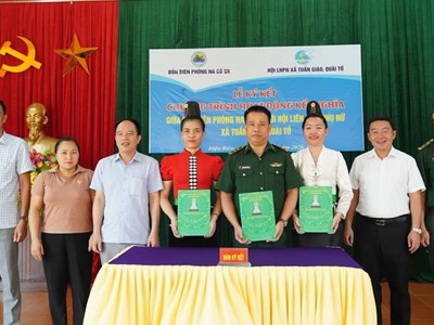 Đồn Biên phòng Na Cô Sa đồng hành cùng phụ nữ nơi biên cương 