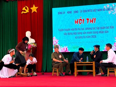 Lũng Cú: Tạo bước “đột phá” xây dựng nếp sống văn minh nơi biên giới
