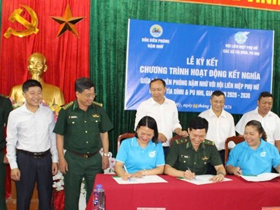 Đồn Biên phòng Nậm Nhừ đồng hành cùng phụ nữ nơi biên cương