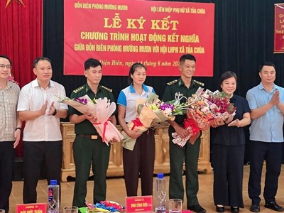 Phụ nữ Tủa Chùa đồng hành cùng Bộ đội Biên phòng giữ biên cương