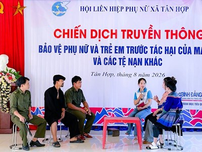 Để phụ nữ, trẻ em vùng cao Tân Hợp chủ động phòng ngừa tệ nạn xã hội