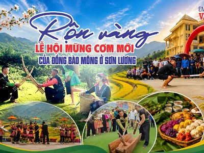 Rộn ràng Lễ hội Mừng cơm mới của đồng bào Mông ở Sơn Lương