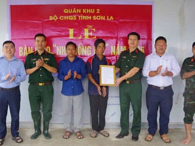 Sơn La: Bàn giao “Nhà đồng đội” tặng quân nhân có hoàn cảnh khó khăn