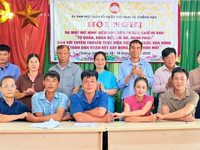 Chiềng Hặc xây dựng mô hình điểm khu dân cư đoàn kết, ấm no, hạnh phúc