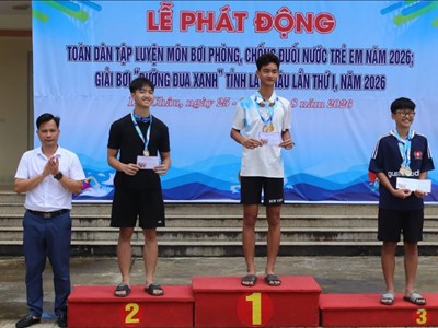 Bế mạc Giải bơi “Đường đua xanh” tỉnh Lai Châu lần thứ I