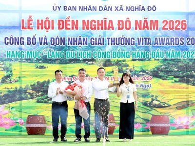 Nghĩa Đô đón nhận giải thưởng “Làng du lịch cộng đồng hàng đầu năm 2025”