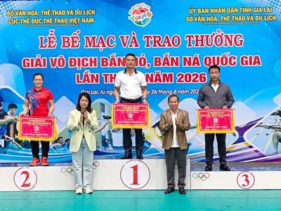 Điện Biên nhất toàn đoàn Giải vô địch Bắn nỏ, Bắn ná quốc gia 2026