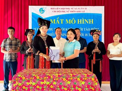 Phụ nữ vùng cao Xuân Ái nói không với tảo hôn