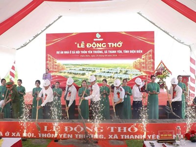 Điện Biên động thổ dự án nhà ở xã hội hơn 301 tỉ đồng