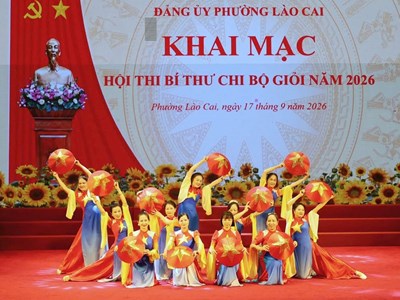 118 thí sinh tham gia Hội thi Bí thư chi bộ giỏi phường Lào Cai