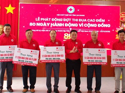 An Giang phát động đợt thi đua cao điểm “80 ngày hành động vì cộng đồng”