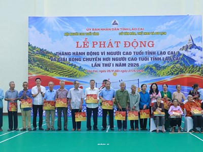 Lào Cai phát động Tháng hành động vì Người cao tuổi năm 2026