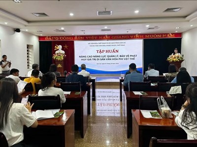 Lào Cai nâng cao năng lực bảo tồn, phát huy di sản văn hóa phi vật thể