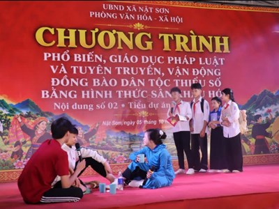 Phú Thọ: Nật Sơn đưa pháp luật đến gần dân bằng sân khấu hóa