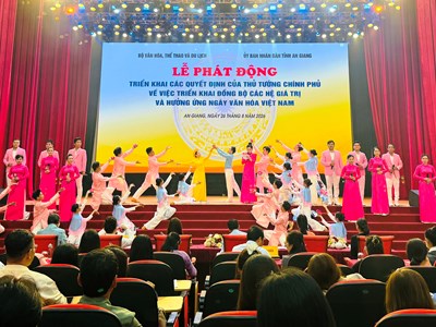 An Giang tổ chức nhiều hoạt động hưởng ứng “Ngày Văn hóa Việt Nam” 2026