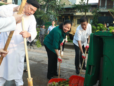 Tổng vệ sinh môi trường khắc phục hậu quả cơn bão số 3
