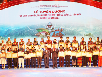 Tuyên dương 125 học sinh, sinh viên, thanh niên dân tộc thiểu số xuất xuất sắc, tiêu biểu năm 2024