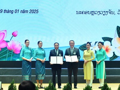 Vietnam Airlines và Lao Airlines thúc đẩy hợp tác chiến lược
