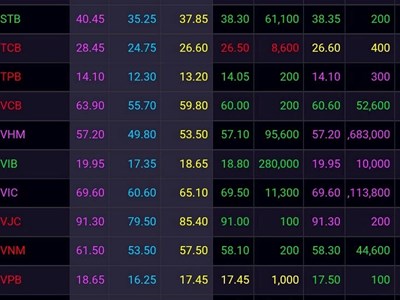 Cổ phiếu VIC, VHM tăng kịch trần kéo VN-Index nhẹ nhàng vượt 1.240 điểm