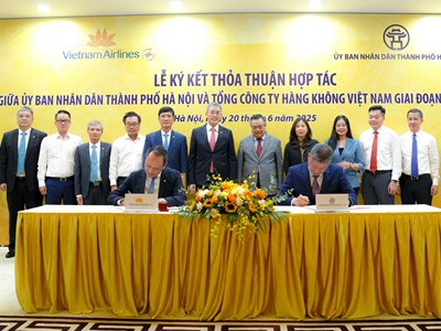 Hà Nội và Vietnam Airlines hợp tác quảng bá thông điệp “Hà Nội -Đến để yêu”