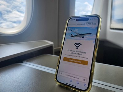 Duyệt web không giới hạn trên máy bay của Vietnam Airlines như thế nào?