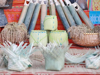 Người Mường bảo tồn nghề đan lát thủ công 