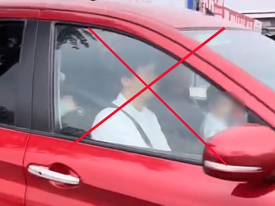 Xử phạt tài xế cho trẻ em ngồi cùng hàng ghế lái