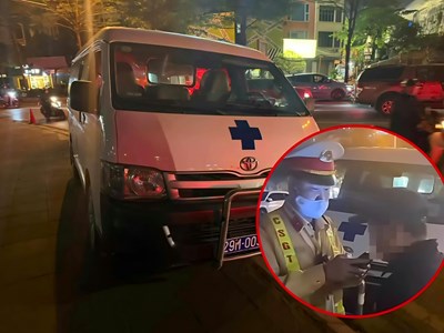 Tài xế xe tang lễ vi phạm nồng độ cồn