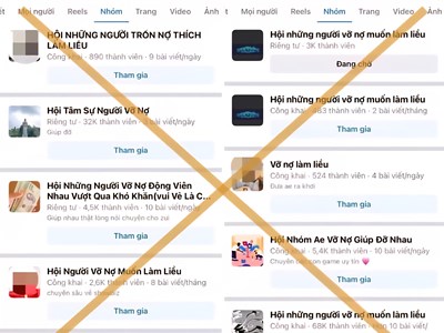 Nguy cơ tội phạm từ các hội nhóm “vỡ nợ làm liều” trên mạng