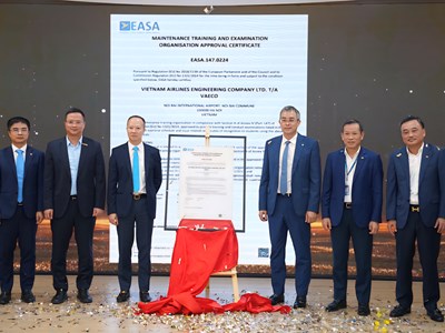Việt Nam có cơ sở đào tạo bảo dưỡng máy bay theo chuẩn châu Âu