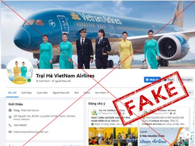Cảnh giác trại hè Vietnam Airlines giả mạo 