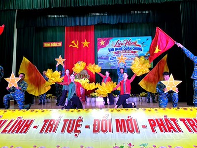 Lính Phòng không - Không quân rộn ràng liên hoan văn nghệ trước ngày hội bắn