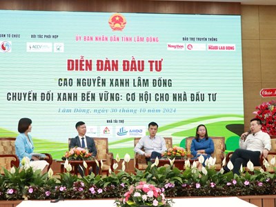 Chuyển đổi xanh bền vững - cơ hội cho nhà đầu tư Lâm Đồng