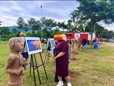 Ấn tượng các tác phẩm ảnh nghệ thuật trưng bày tại chân núi “Chư Đang Ya” 	