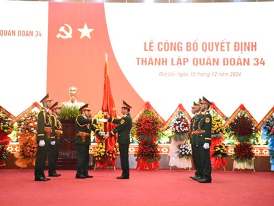 Sáp nhập Quân đoàn 3 và Quân đoàn 4, thành Quân đoàn 34