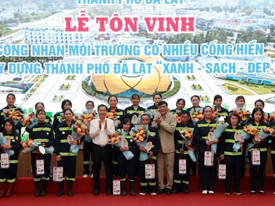 Đà Lạt: Tôn vinh công nhân môi trường tiêu biểu