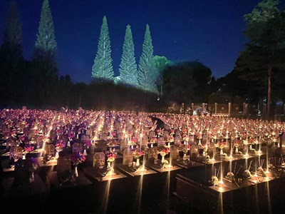 Lung linh những ngọn nến tri ân các Anh hùng liệt sĩ 