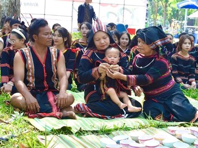 Gia Lai: Phục dựng Lễ thổi tai của người Jrai