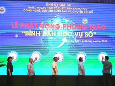 Gia Lai: Phát động phong trào “Bình dân học vụ số”