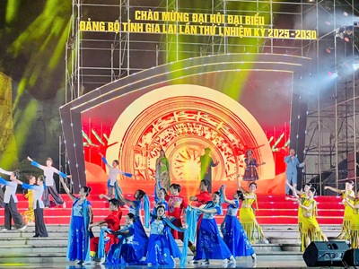 Đặc sắc chương trình nghệ thuật chào mừng Đại hội đại biểu Đảng bộ tỉnh Gia Lai