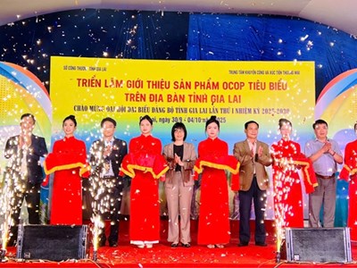 Gia Lai: Hơn 50 gian hàng tham gia Triển lãm sản phẩm OCOP tiêu biểu