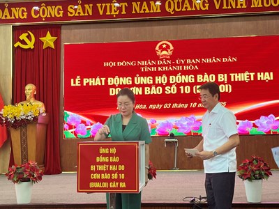 Khánh Hòa: Phát động ủng hộ đồng bào bị thiệt hại do bão lũ