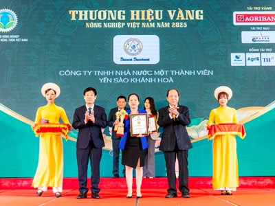 Yến sào Khánh Hòa - “Thương hiệu vàng Nông nghiệp Việt Nam 2025”