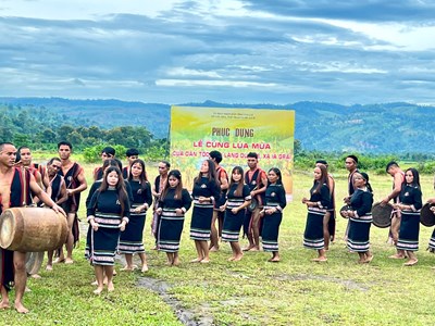 Gia Lai: Phục dựng Lễ cúng lúa mùa của người Jrai