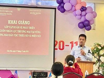 Gia Lai: Tập huấn nâng cao năng lực thương mại vùng đồng bào DTTS