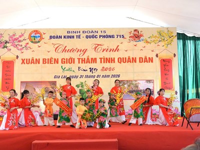 Rộn ràng “Xuân biên giới thắm tình quân dân” nơi vùng biên Gia Lai